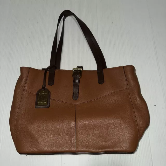 Woman’s Ralph Lauren Bag Leather Brown Handbag