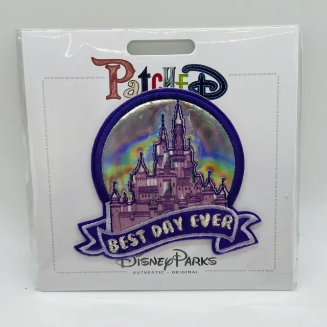 New Disney Parks Patched Best Day Ever Castle Magic Kingdom Adhesive Or Sew