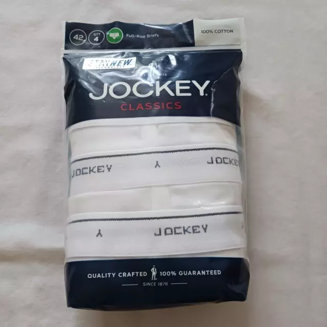 4 Jockey Classics Stay New Full Rise Briefs Size 42 Cotton Y 2015 4 Jockey Classics Stay New Full Rise Briefs Size 42 Cotton Y 2015
