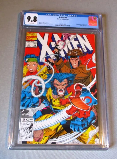 1992-Marvel Comics X-Men # 4- Cgc 9.8 Nm/M White Pages- 1St App Omega Red-Key