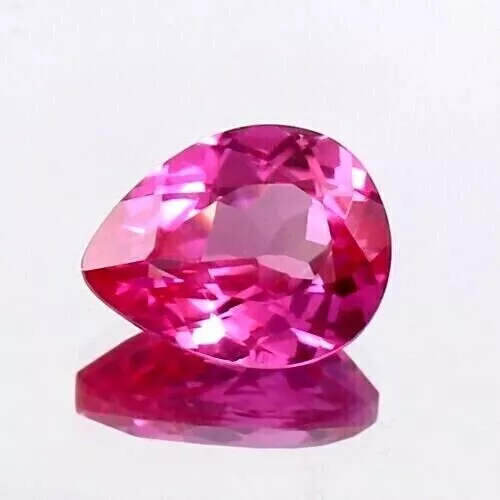 AAA Natural 5 Ct+ Flawless Ceylon Pink Sapphire Pear Cut Loose Rare Gemstone