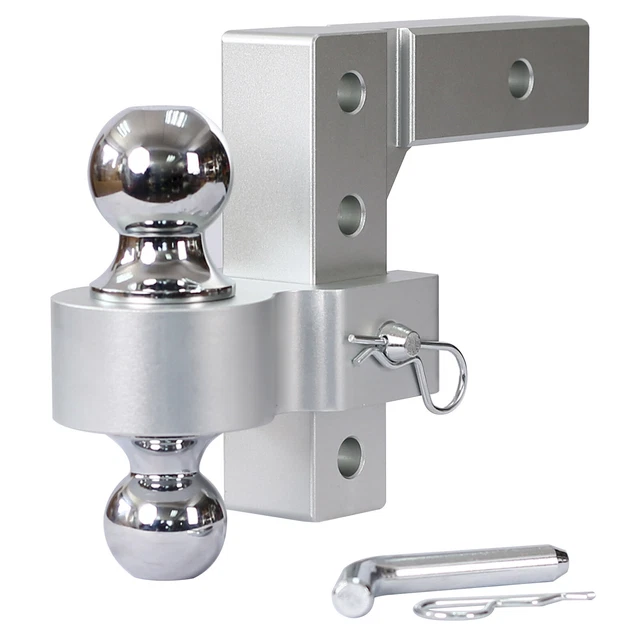 Alu Adjustable Trailer Drop Hitch 2inch Receiver 6 inch Adjustable