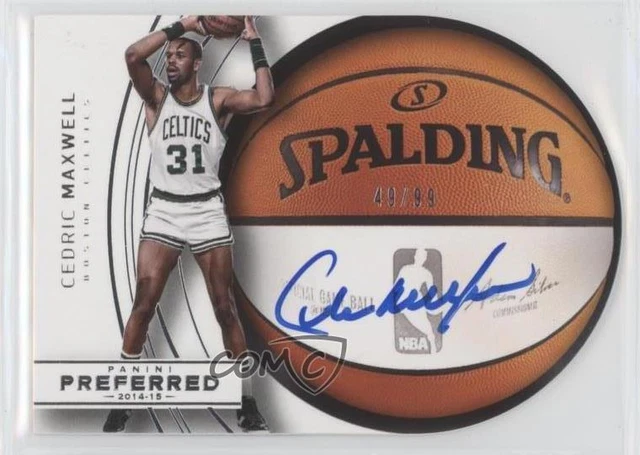 2014-15 Panini Preferred Roundball Die-Cut Auto /99 Cedric Maxwell #80 Auto