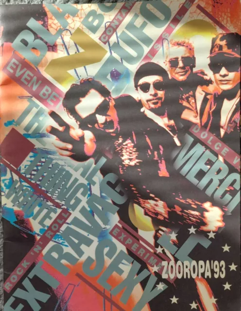 U2 Zooropa Tour 1993 - Tour Programme.