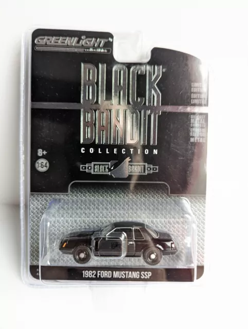 GREENLIGHT  1982 Ford Mustang SSP  BLACK BANDIT 1/64 Limited Edition