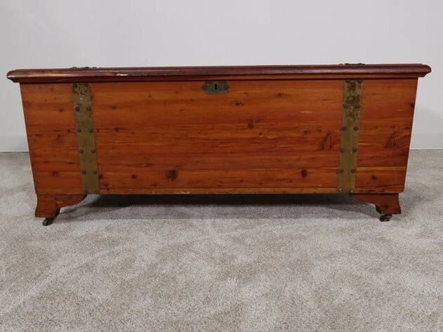 West Branch Cedar Storage Trunk Antique 
