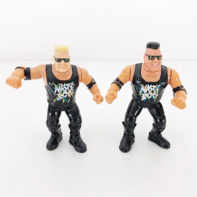 WWF WWE Hasbro Wrestling Figuren Nasty Boys Brian Knobbs Jerry Sags 1992