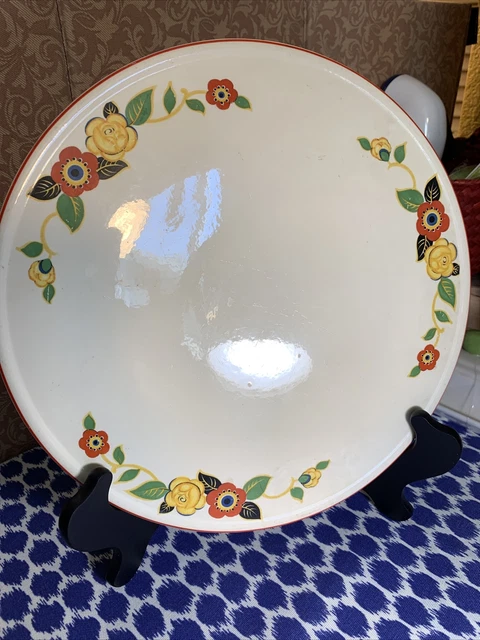 Homer Laughlin Platter Royal Oven Serve Floral 10.5”