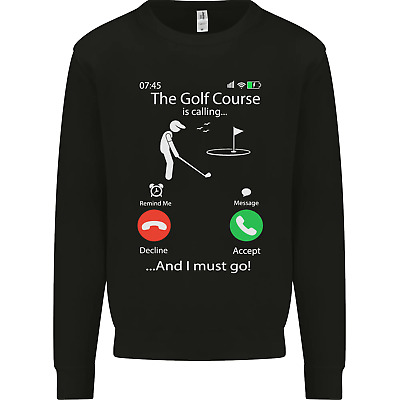 Golf Is Calling Golfer Golfing Funny Mens Sweatshirt Jumper