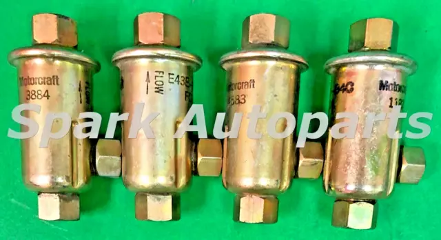 Lot of 4 Fuel Filter Motorcraft FG-840A For 2.3L FORD Tempo, MERCURY Topaz 2.3L