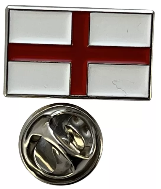 England St George Cross Flag Enamel & Metal Lapel Pin Badge FREE UK Delivery!