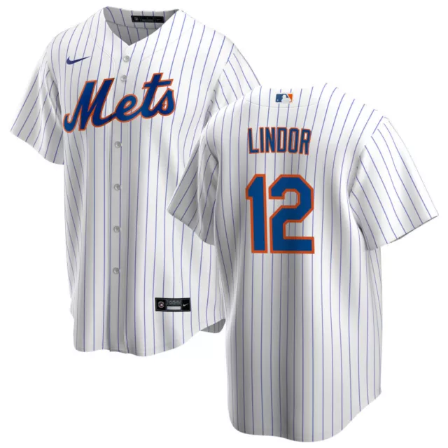 FRANCISCO LINDOR #12 NY Mets Majestic WOMAN Jersey PLUS (4) FREE CARDS