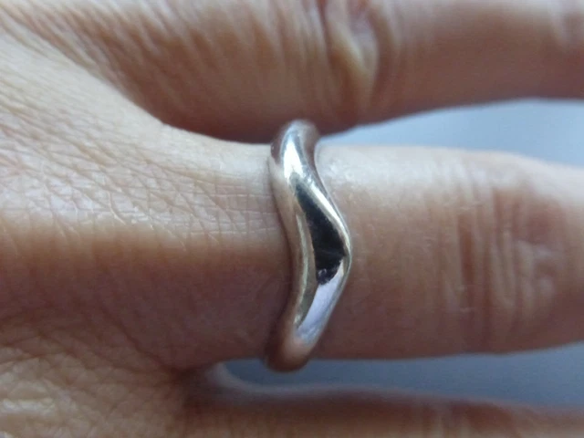 Bague En Argent 925 Mexico – Taille 51, Réglable, Style Vague