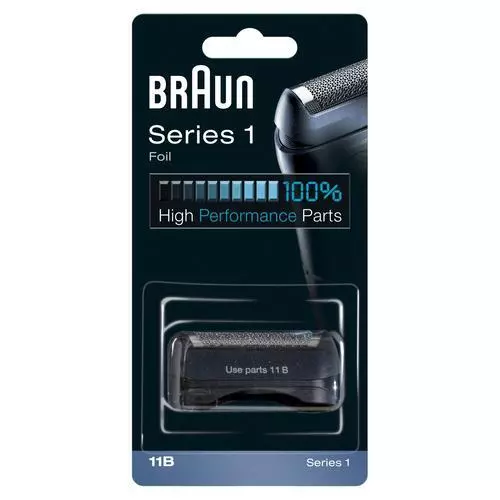 Braun Series 1 Testina di Ricambio per Rasoio Elettrico Uomo 11B Nero. Compatibi