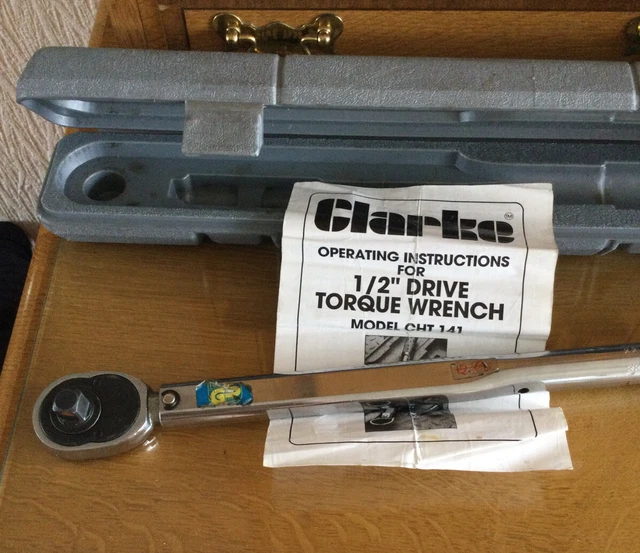 CLARKE 1/2 INCH Drive Torque Wrench Model CHT 141 In The Original Box