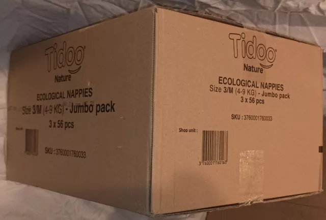 Lot de 3 x 56 couches Tidoo Taille 3 M 4-9 kg