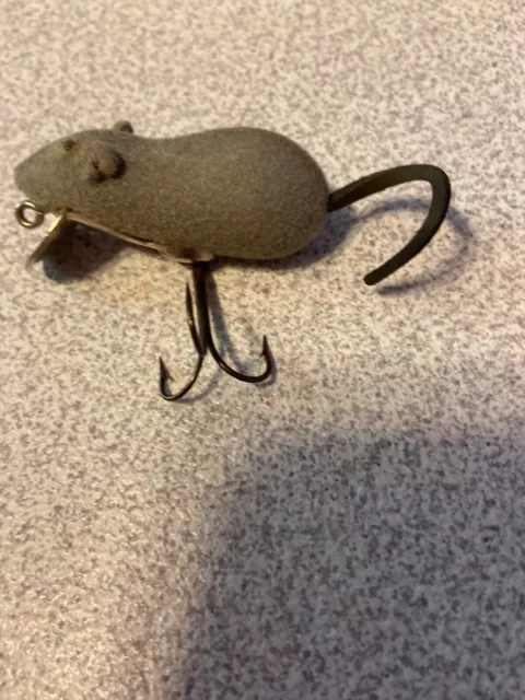 VINTAGE PAW-PAW MOUSE LEATHER TAIL LURE