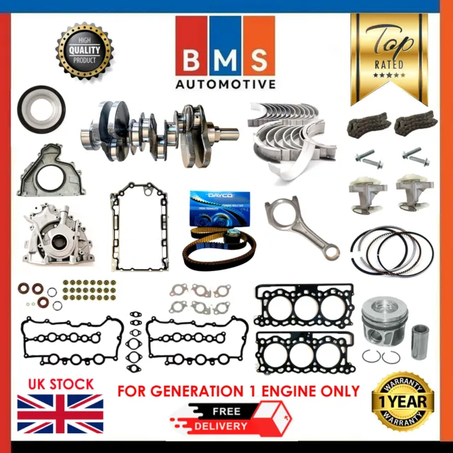 Land Rover Range Jaguar 306DT 3.0 Diesel Geschmiedeter Kurbelwelle + Umbau Set