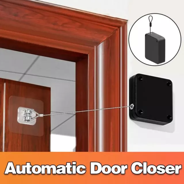 Automatic Sensor Door Closer Punch-Free Adjustable Surface Door Stopper Bracket