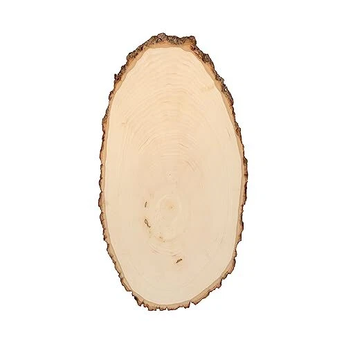 Basswood Country Round, Large for Woodburning, Home Decor & Rustic Weddings