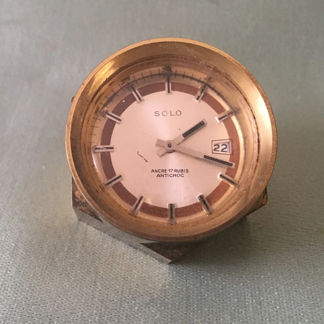 Montre De Bureau Ancienne Solo à Ancre 17 Rubis - Occasion