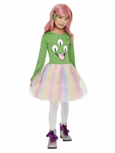 Ragazze Alien Costume Carino Halloween Esterno Spazio Abito per Festa