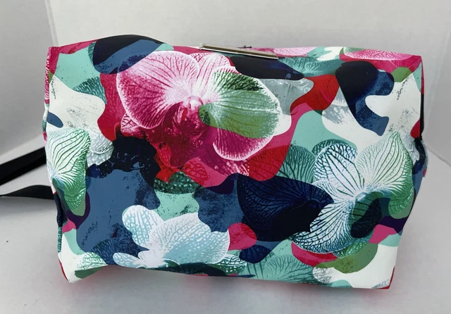 SAMANTHA BROWN To-Go Convertible Backpack & Insulated Lunch Tote Orchid Camo Set 19