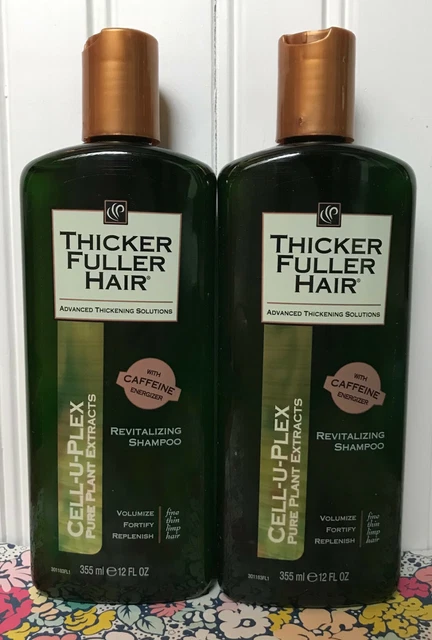 2 Thicker Fuller Hair Revitalizing Shampoo / Caffeine 12 Oz Each