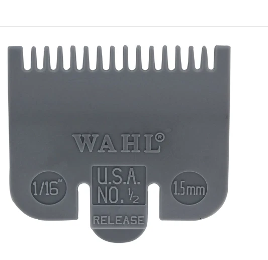 WAHL PREMIUM HAIR Clipper Comb Guard Attachment Guide Grey 1/2 1/16