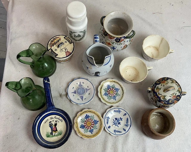 LOT DINETTE ANCIENNE en verre Portieux EUR 20,00 - FR