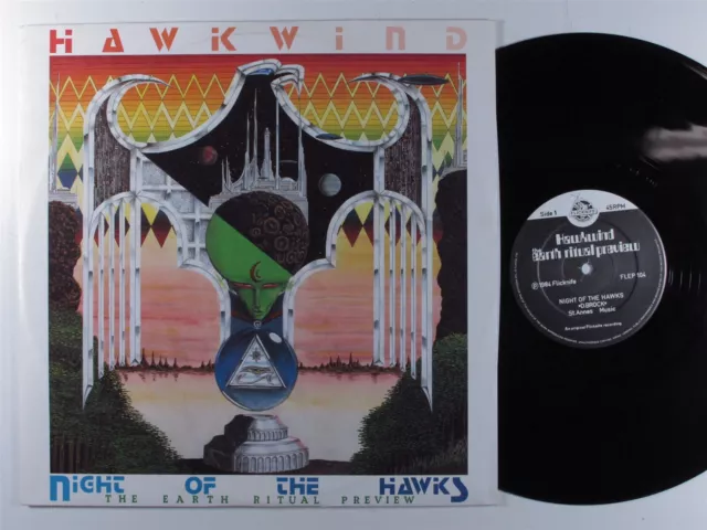 HAWKWIND Night Of The Hawks FLICKNIFE 12" VG+ 45rpm uk m