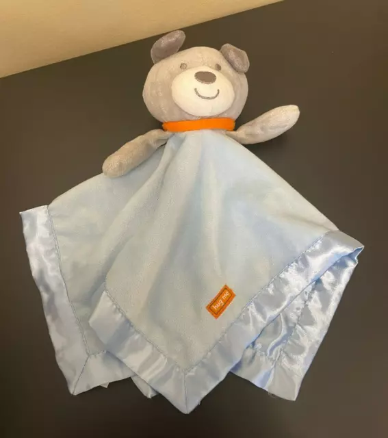 Manta de seguridad Carters Hug Me azul gris cachorro perro sonajero amoroso solo tú