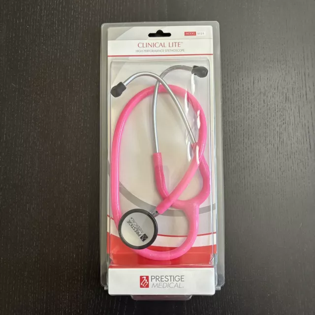 Prestige Medical Clinical Lite High Performance Stethoscope Hot Pink Model S121