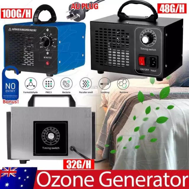 100G/H Ozone Generator Ozonator Machine Air Purifier Clean Deodoriser Ionizer OZ