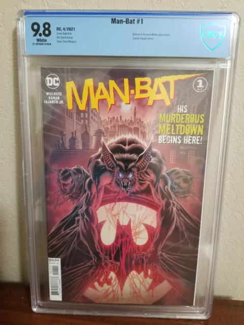 Man-Bat #1 2 3 4 5 NM/M 9.8⛓️High Grade DC Key🔥Batman⛓️Kyle Hotz 2021 CBCS cgc