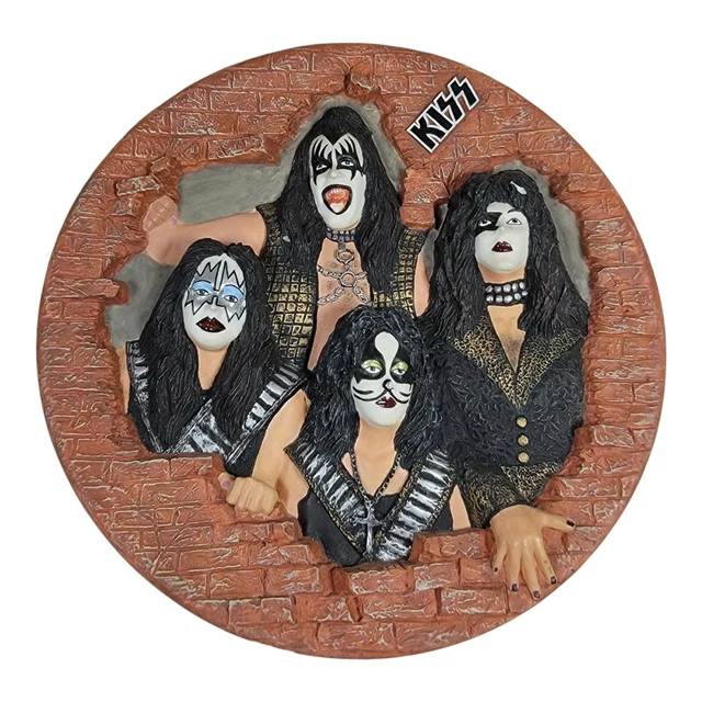 Vintage 1998 3D Kiss Rock Plate Gartlan Collectible Limited Edition 80/3000 8" Vintage 1998 3D Kiss Rock Plate Gartlan Collectible Limited Edition 80/3000 8"