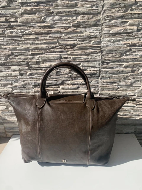 longchamp heritage leather handbag