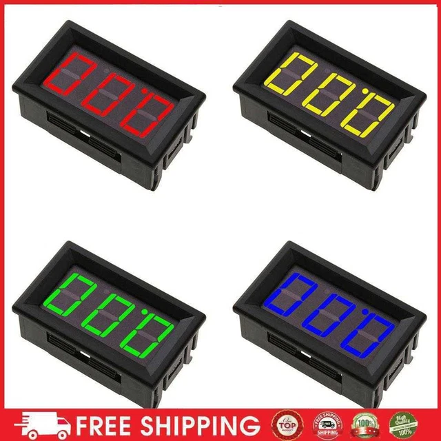 0.56inch Voltage Meters High Precision DC 0-100V Digital Voltmeter Gauge for Car