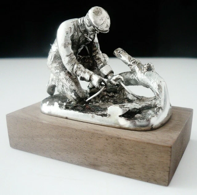 Sterling Silver Limited Edition Model "The Poacher", Ammonite Ltd 1978