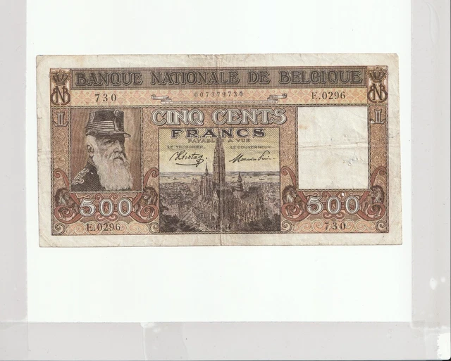 Billet de banque Belge ancien