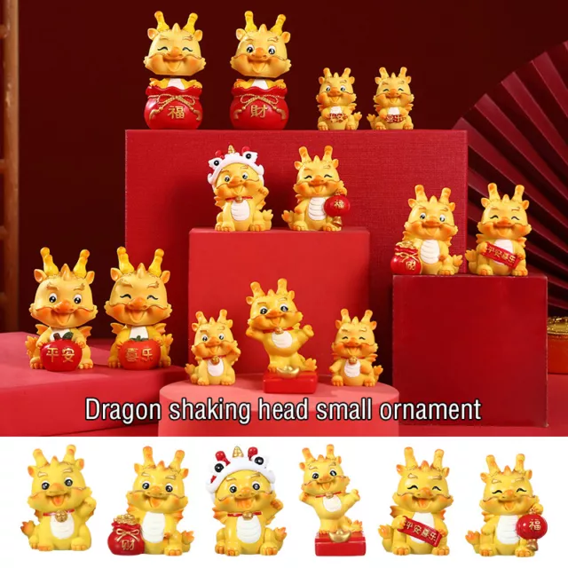 2024 Chinese New Year Dragon Miniature Ornament Dragon Figurines