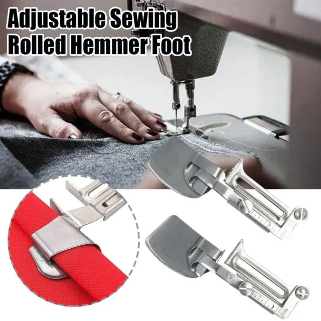 Sewing Rolled Hemmer Foot, Sewing Rolled Hemmer Foot Universal, [3-10mm] -  8 Sizes Wide Rolled Hem Pressure Foot, Sewing Machine Presser Foot Hemmer F