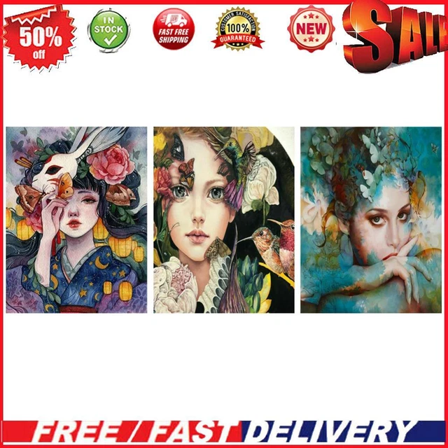 Hand Painted Digital Oil Art Picture DIY Girl Frameless Paint By Numbers Kit