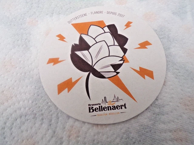 1 Sous Bock Artisanal  Double Face Biere  Brasserie Bellenaert Bailleil