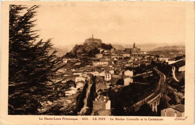 CPA AK La Haute-LOIRE-Pitt Le PUY Le Rocher Corneille et la Cathédrale (588408)