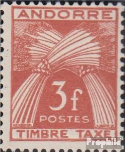 Briefmarken Andorra - Französische Post 1946 Mi P35 postfrisch