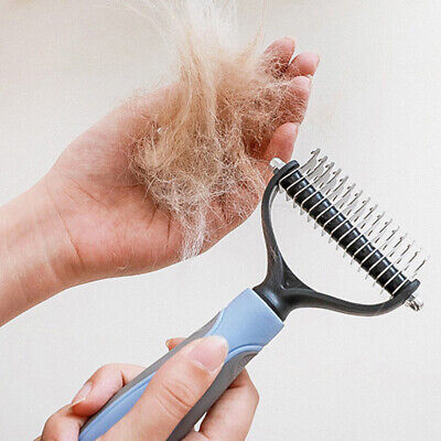 Cheveux Extraction Peigne pour Chien Chat Double Face Démêlant Dematting Brosse. 3