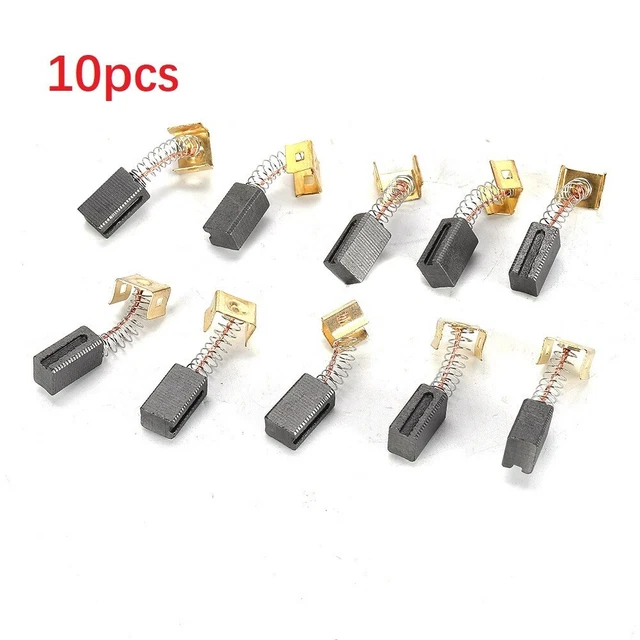 10 Stück Kohlebürsten (6,4x7,9x12,5 Mm) Für Black & Decker Winkelschleifer - Kompatibel Mit CD115, KG915, AST6 Uvm.