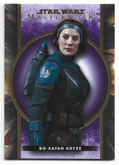 2023 TOPPS STAR WARS MASTERWORK BO-KATAN KRYZE PURPLE PARALLEL CARD No.1 #22/50