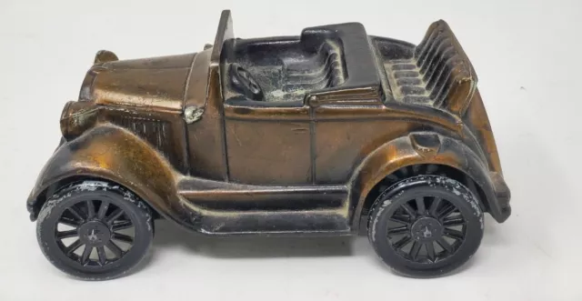 Vintage 1974 Banthrico 1929 Ford Model A Car Die-Cast Metal Coin Bank